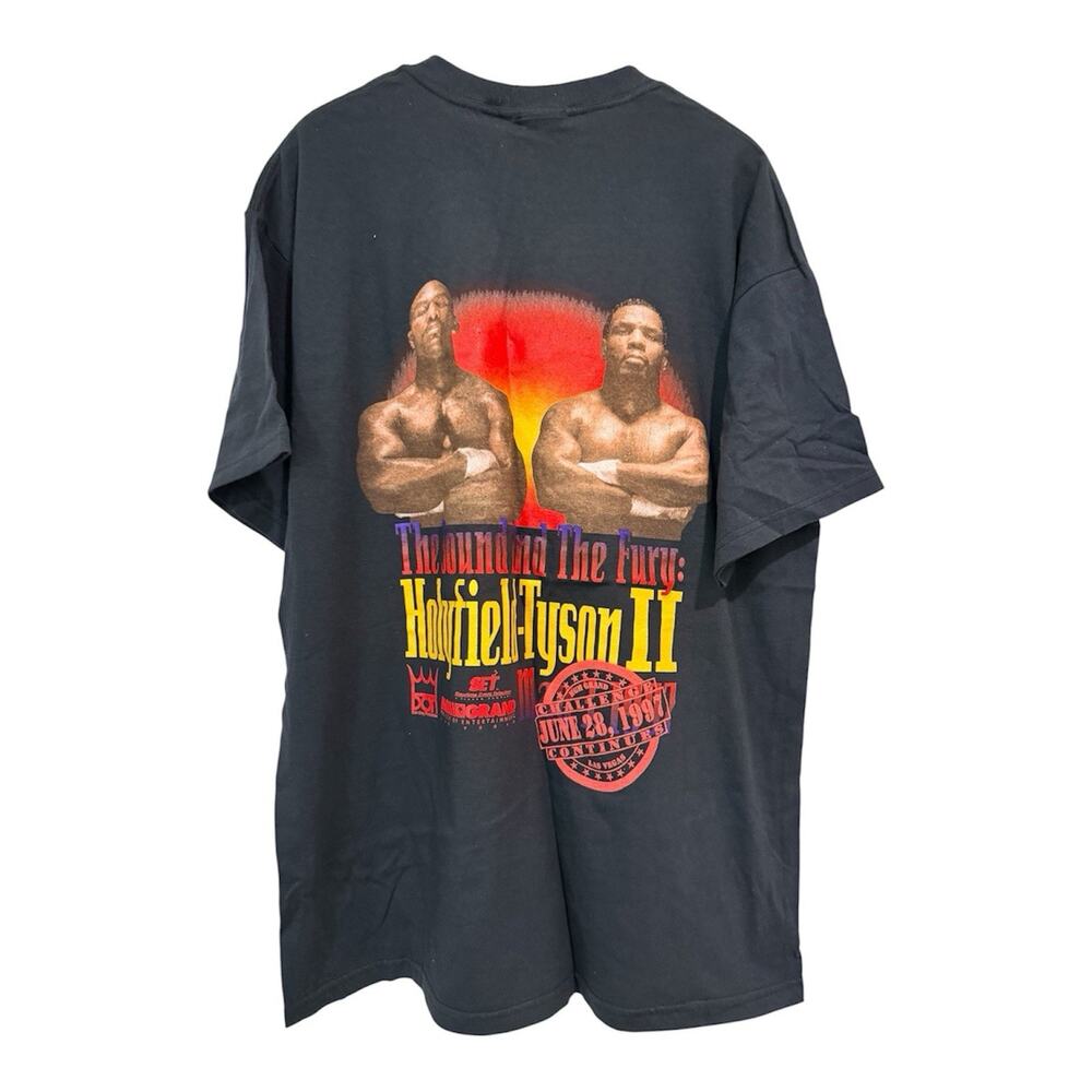 Vintage 90s 1997 The Sound And The Fury Holyfield Tyson II MGM Grand T-Shirt